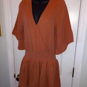 NWT! Miou Muse Gauze Smock-Waist Short Dress, Small & Large